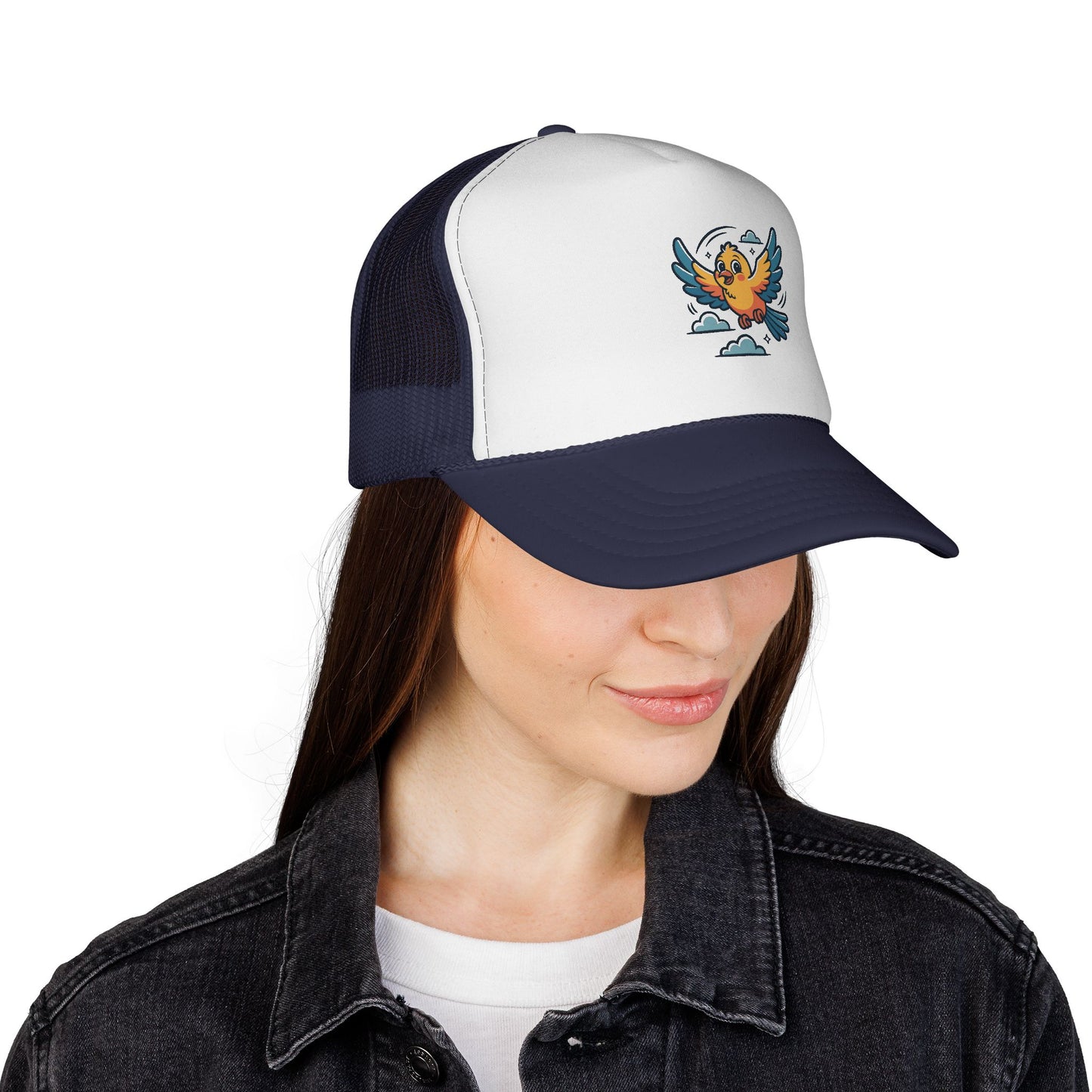 Colorful Bird Trucker Cap | Fun Summer Hat | Unisex, Outdoor, Festival, Gift for Bird Lovers, Cap with Unique Design