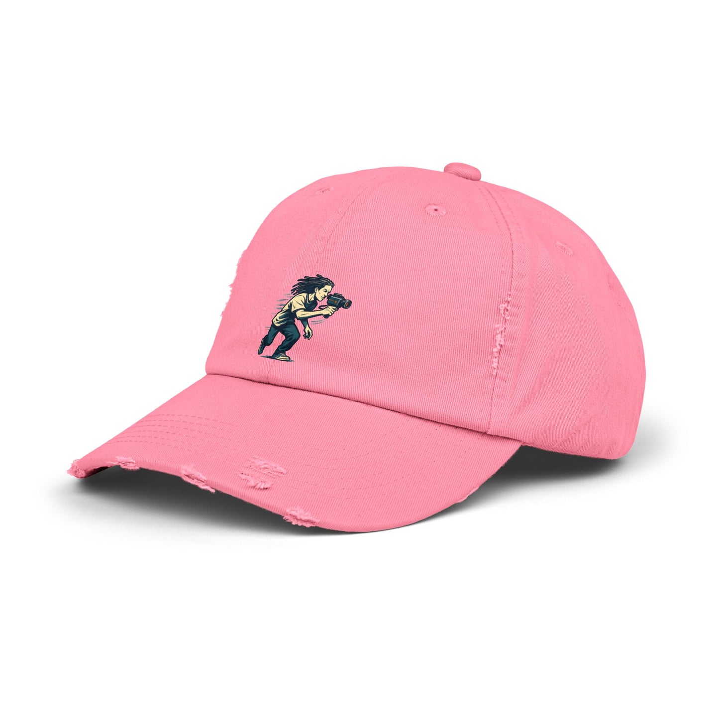 Unisex Distressed Cap with Unique Design, Casual Cap, Streetwear Hat, Gift for Him/Her, Trendy Accessory, Youthful Vibes, Vintage Style