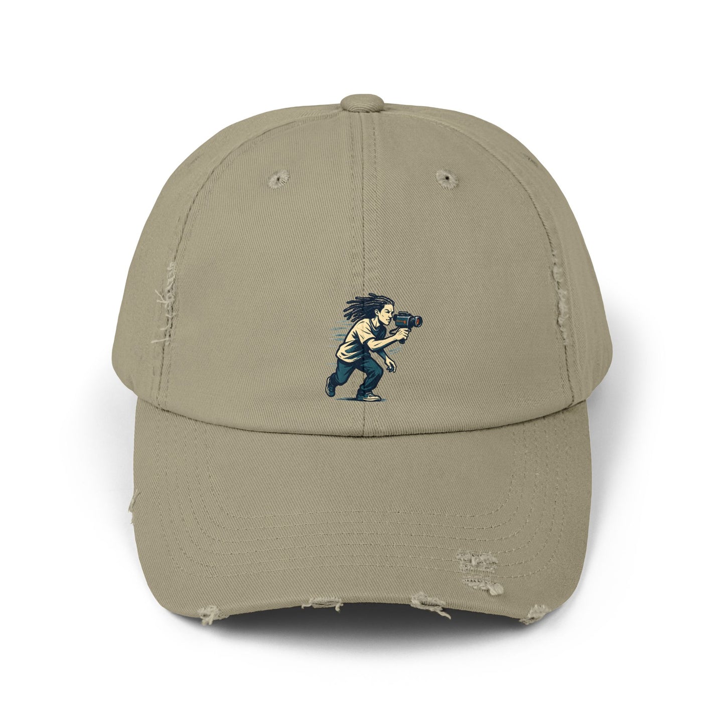 Unisex Distressed Cap with Unique Design, Casual Cap, Streetwear Hat, Gift for Him/Her, Trendy Accessory, Youthful Vibes, Vintage Style