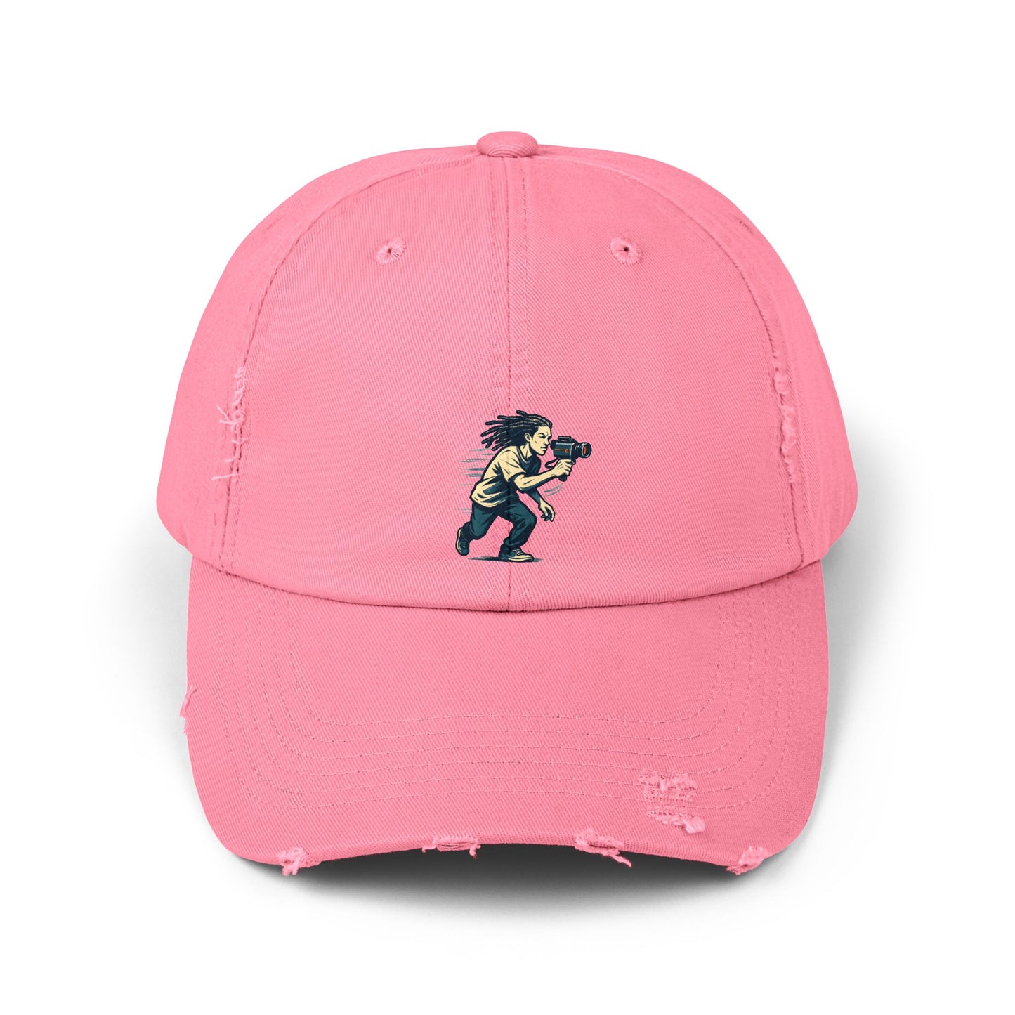 Unisex Distressed Cap with Unique Design, Casual Cap, Streetwear Hat, Gift for Him/Her, Trendy Accessory, Youthful Vibes, Vintage Style