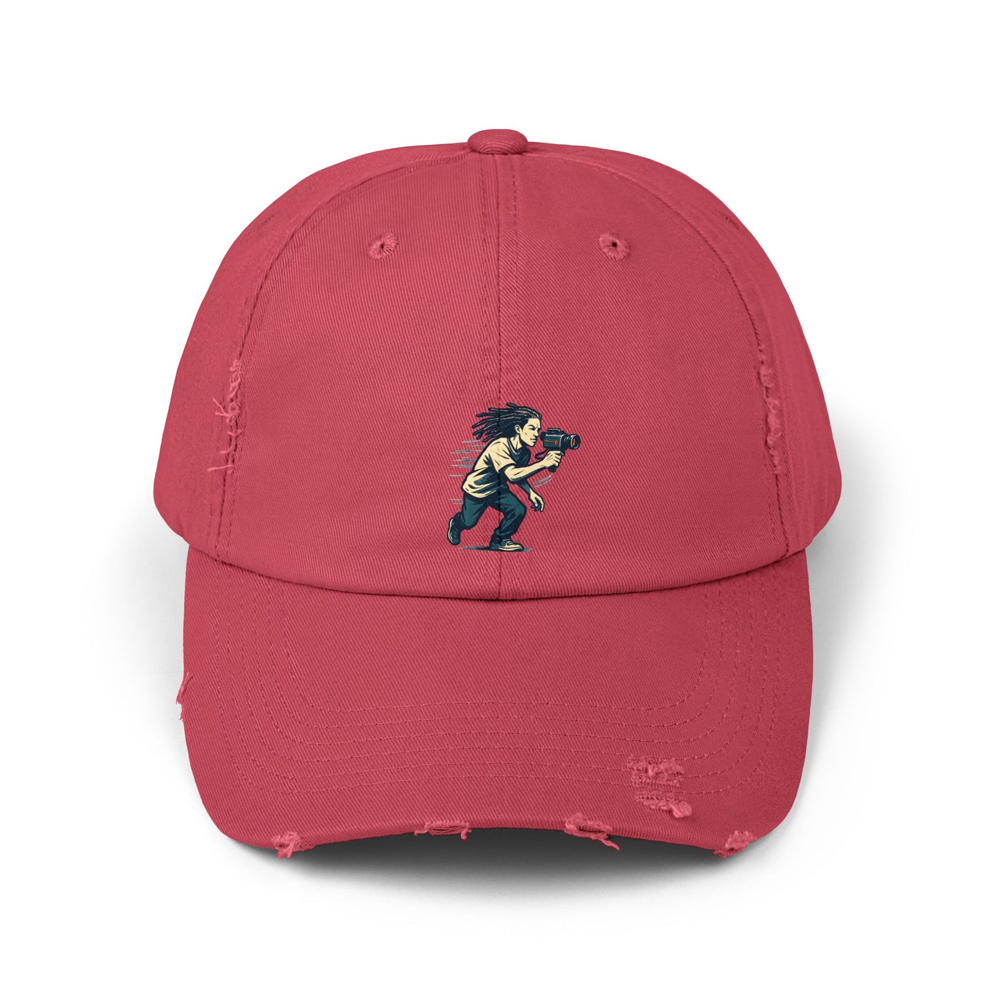 Unisex Distressed Cap with Unique Design, Casual Cap, Streetwear Hat, Gift for Him/Her, Trendy Accessory, Youthful Vibes, Vintage Style