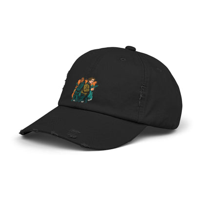 Distressed Graphic Cap: Casual Cool for Everyday Adventures, Unisex Cap, Trendy Baseball Hat, Unique Gift for Him/Her