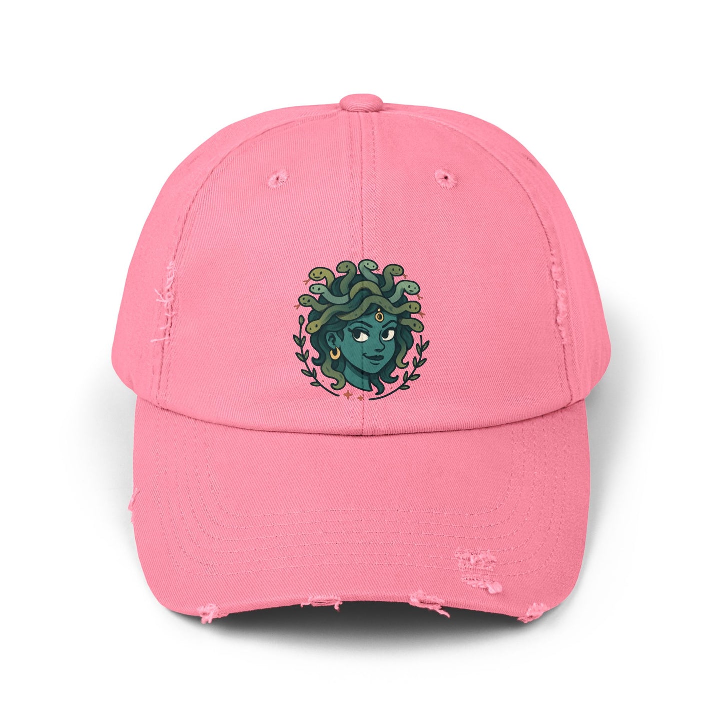 Medusa Distressed Cap | Unisex Fashion Hat, Vintage Look Cap, Perfect Gift for Summers, Festivals, Outdoor Activities, Everyday Wear