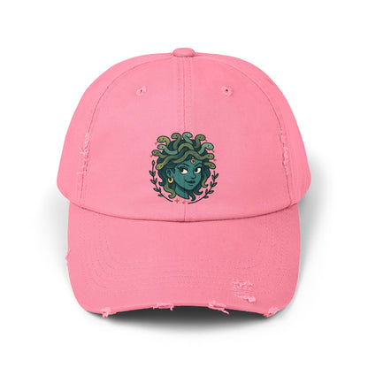 Medusa Distressed Cap | Unisex Fashion Hat, Vintage Look Cap, Perfect Gift for Summers, Festivals, Outdoor Activities, Everyday Wear