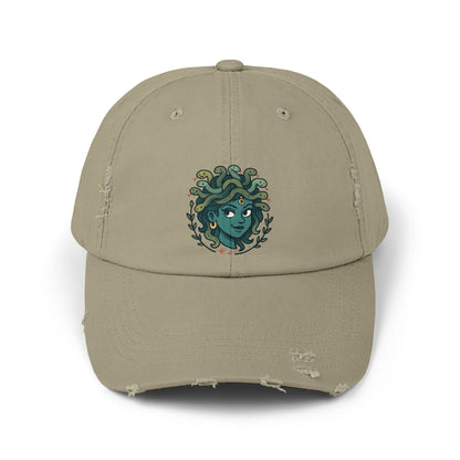 Medusa Distressed Cap | Unisex Fashion Hat, Vintage Look Cap, Perfect Gift for Summers, Festivals, Outdoor Activities, Everyday Wear