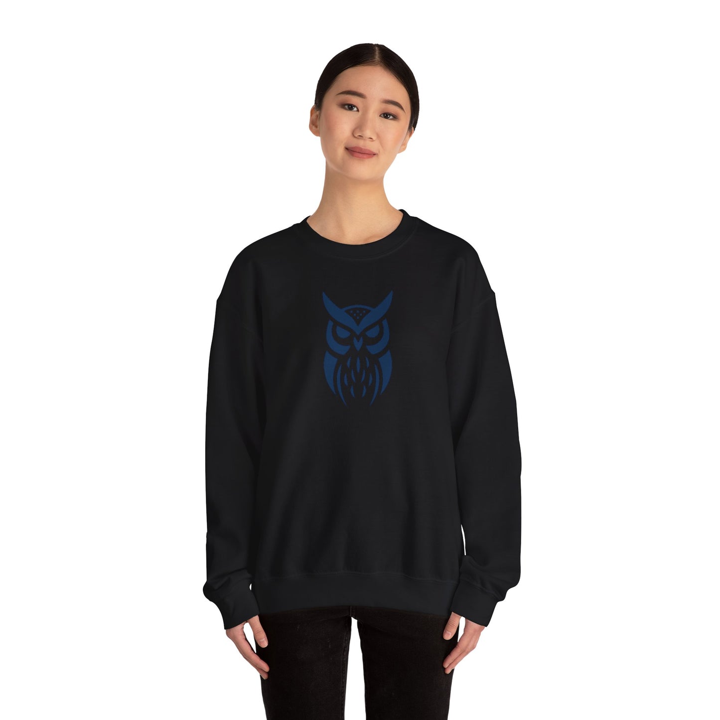 Owl Graphic Sweatshirt, Cozy Unisex Crewneck, Perfect for Fall Fashion, Animal Lovers Gift, Halloween & Everyday Wear