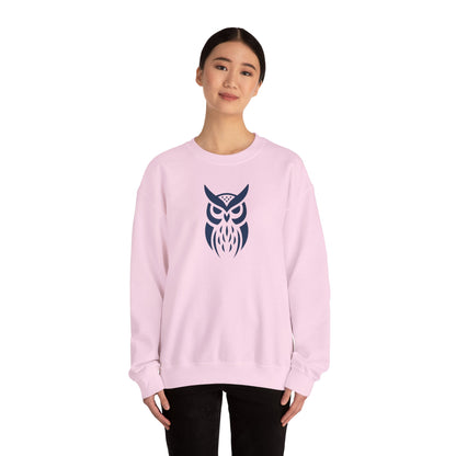 Owl Graphic Sweatshirt, Cozy Unisex Crewneck, Perfect for Fall Fashion, Animal Lovers Gift, Halloween & Everyday Wear