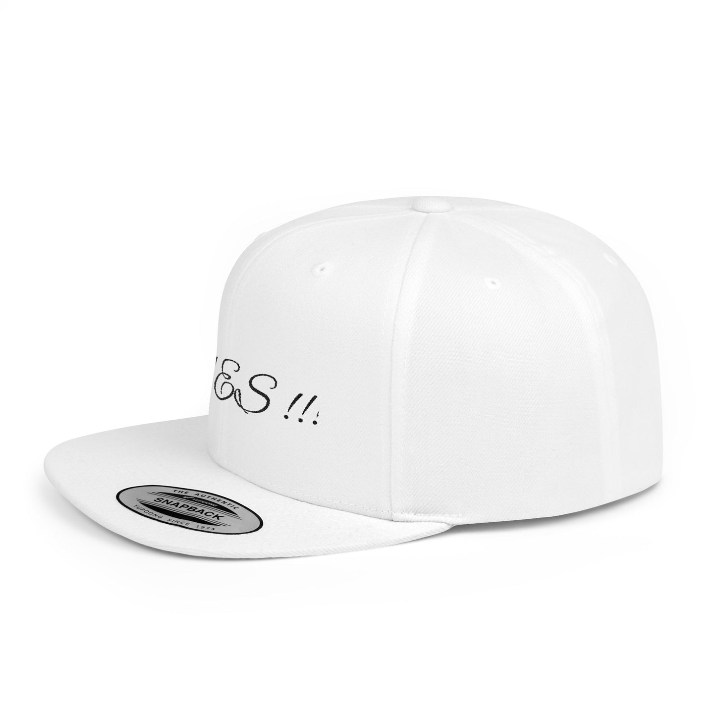 Stylish Flat Bill Snapback Hat - Trendy Yes!! Cap for Casual Outfits, Gift for Fashion Lovers, Unisex Headwear