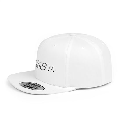 Stylish Flat Bill Snapback Hat - Trendy Yes!! Cap for Casual Outfits, Gift for Fashion Lovers, Unisex Headwear