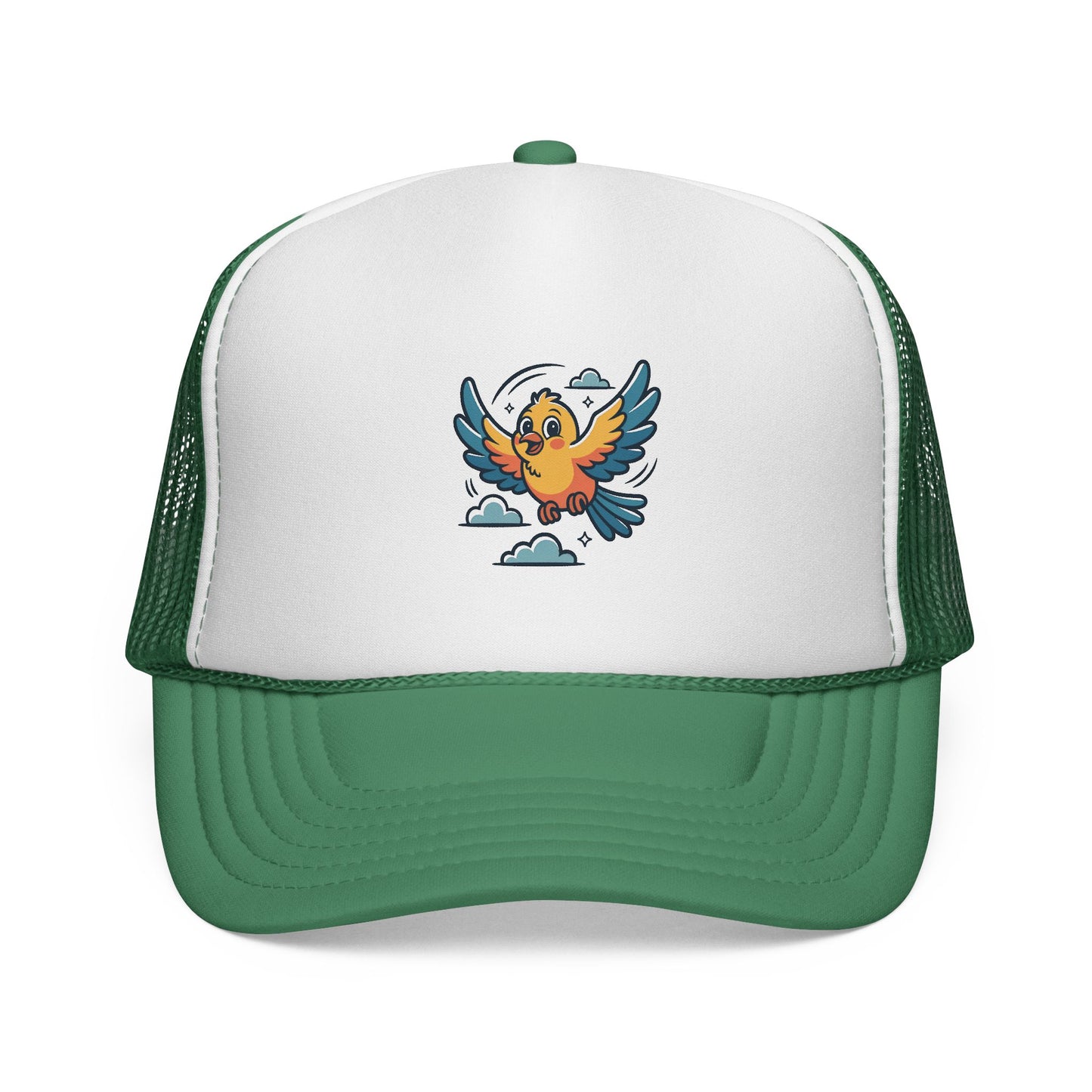 Colorful Bird Trucker Cap | Fun Summer Hat | Unisex, Outdoor, Festival, Gift for Bird Lovers, Cap with Unique Design