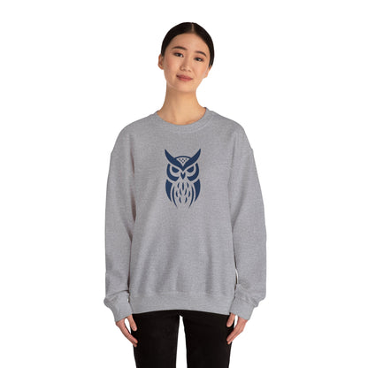 Owl Graphic Sweatshirt, Cozy Unisex Crewneck, Perfect for Fall Fashion, Animal Lovers Gift, Halloween & Everyday Wear
