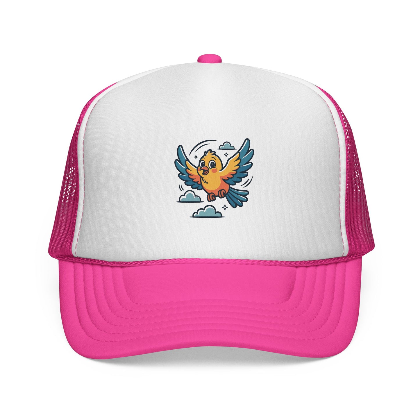 Colorful Bird Trucker Cap | Fun Summer Hat | Unisex, Outdoor, Festival, Gift for Bird Lovers, Cap with Unique Design