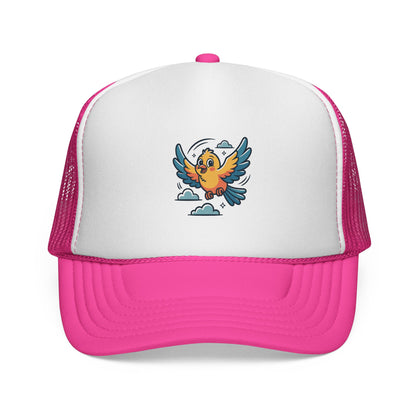 Colorful Bird Trucker Cap | Fun Summer Hat | Unisex, Outdoor, Festival, Gift for Bird Lovers, Cap with Unique Design