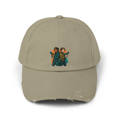 Distressed Graphic Cap: Casual Cool for Everyday Adventures, Unisex Cap, Trendy Baseball Hat, Unique Gift for Him/Her