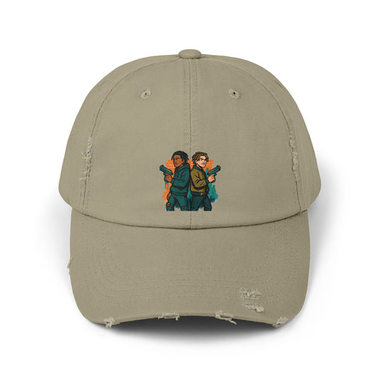 Distressed Graphic Cap: Casual Cool for Everyday Adventures, Unisex Cap, Trendy Baseball Hat, Unique Gift for Him/Her