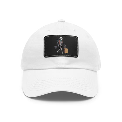 Dad Hat with Leather Patch (Rectangle)