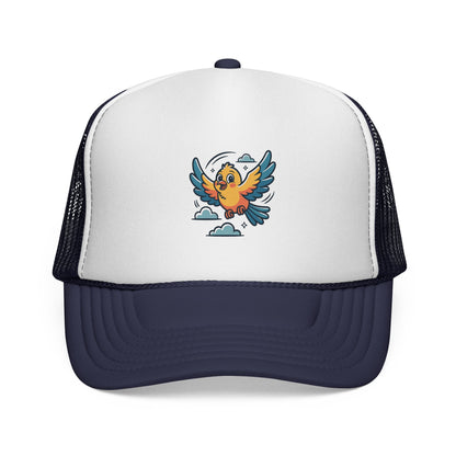 Colorful Bird Trucker Cap | Fun Summer Hat | Unisex, Outdoor, Festival, Gift for Bird Lovers, Cap with Unique Design