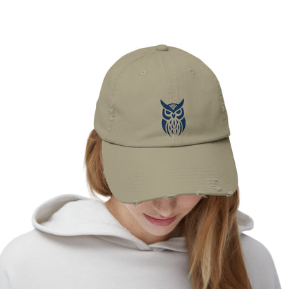Stylish Owl Distressed Cap for Casual Vibes, Unisex Cap, Gift for Owl Lovers, Trendy Headwear, Perfect for Outdoor Adventures