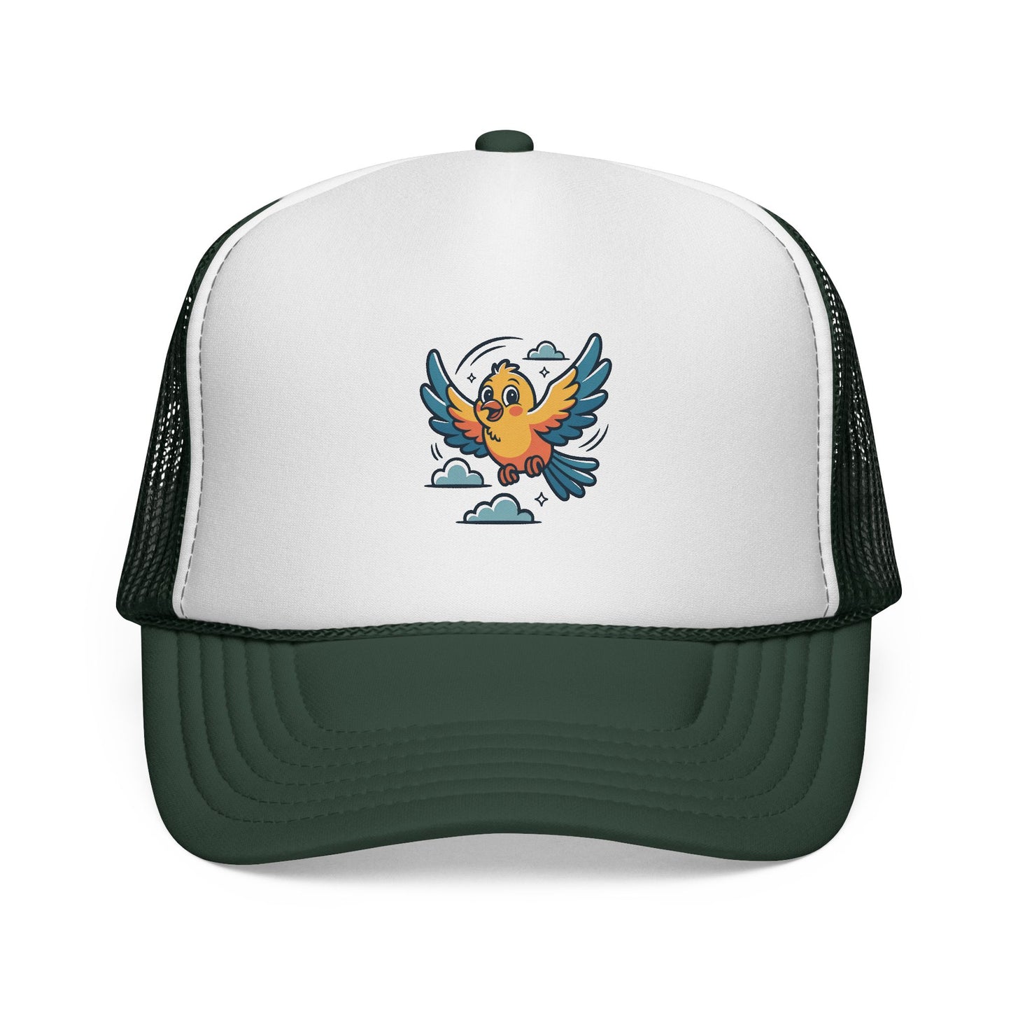 Colorful Bird Trucker Cap | Fun Summer Hat | Unisex, Outdoor, Festival, Gift for Bird Lovers, Cap with Unique Design