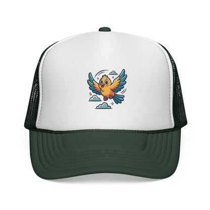 Colorful Bird Trucker Cap | Fun Summer Hat | Unisex, Outdoor, Festival, Gift for Bird Lovers, Cap with Unique Design