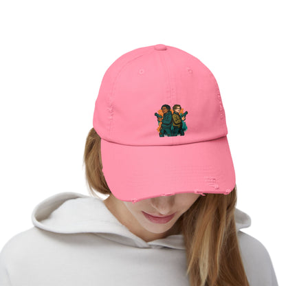 Distressed Graphic Cap: Casual Cool for Everyday Adventures, Unisex Cap, Trendy Baseball Hat, Unique Gift for Him/Her