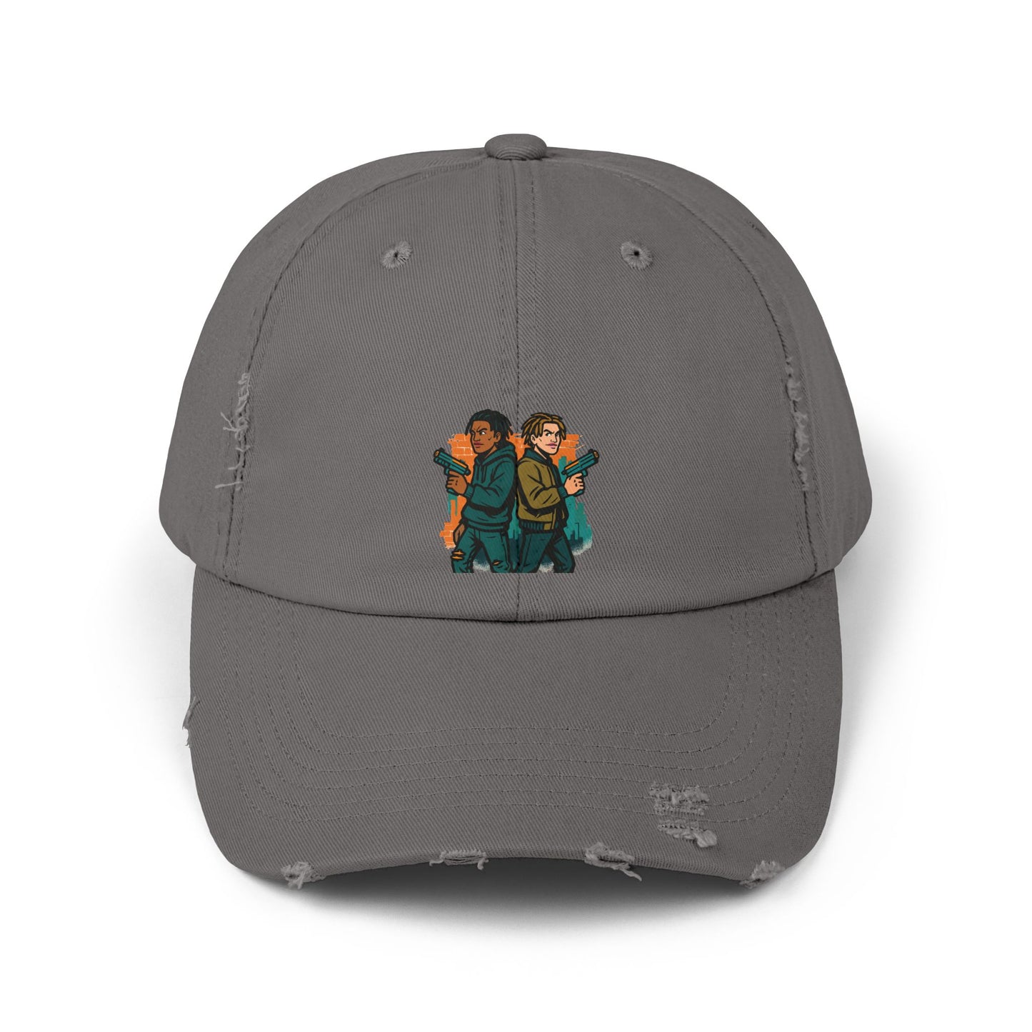 Distressed Graphic Cap: Casual Cool for Everyday Adventures, Unisex Cap, Trendy Baseball Hat, Unique Gift for Him/Her
