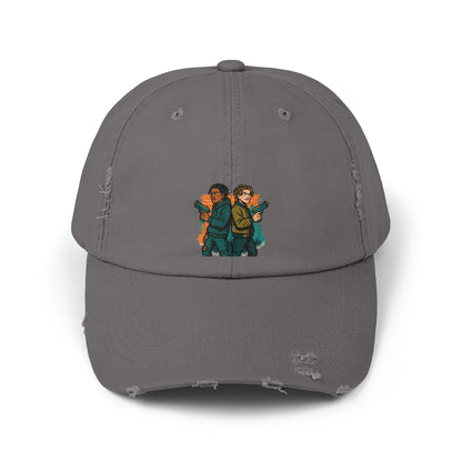 Distressed Graphic Cap: Casual Cool for Everyday Adventures, Unisex Cap, Trendy Baseball Hat, Unique Gift for Him/Her