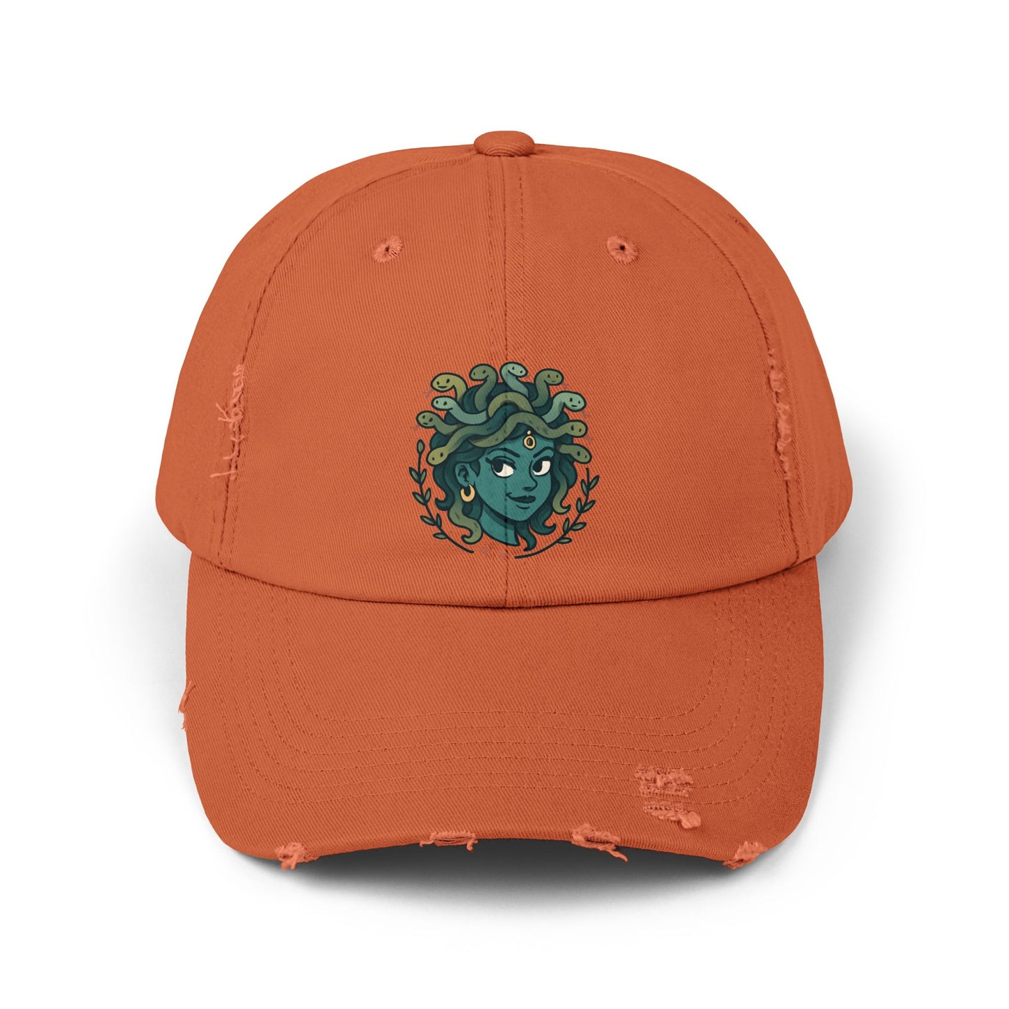 Medusa Distressed Cap | Unisex Fashion Hat, Vintage Look Cap, Perfect Gift for Summers, Festivals, Outdoor Activities, Everyday Wear