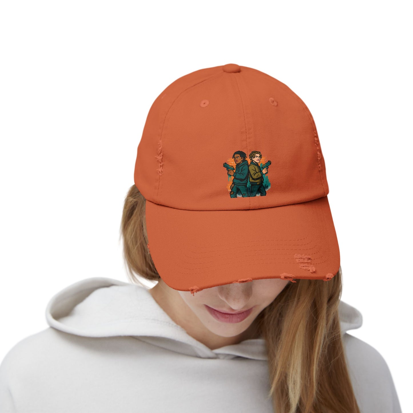 Distressed Graphic Cap: Casual Cool for Everyday Adventures, Unisex Cap, Trendy Baseball Hat, Unique Gift for Him/Her