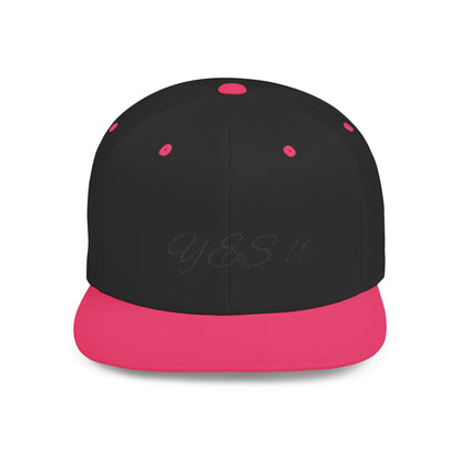 Stylish Flat Bill Snapback Hat - Trendy Yes!! Cap for Casual Outfits, Gift for Fashion Lovers, Unisex Headwear