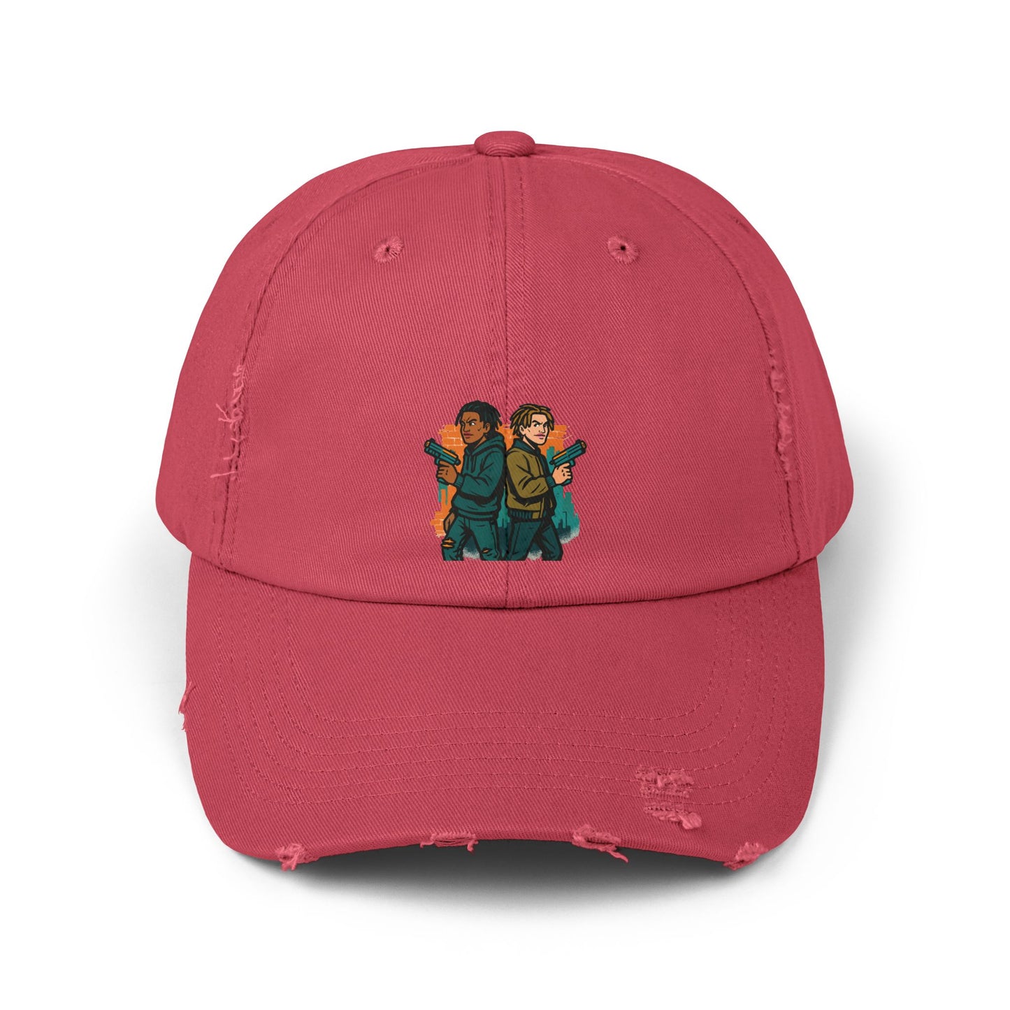 Distressed Graphic Cap: Casual Cool for Everyday Adventures, Unisex Cap, Trendy Baseball Hat, Unique Gift for Him/Her