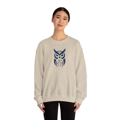 Owl Graphic Sweatshirt, Cozy Unisex Crewneck, Perfect for Fall Fashion, Animal Lovers Gift, Halloween & Everyday Wear