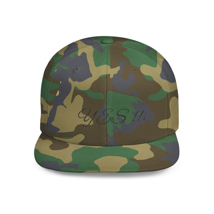 Stylish Flat Bill Snapback Hat - Trendy Yes!! Cap for Casual Outfits, Gift for Fashion Lovers, Unisex Headwear