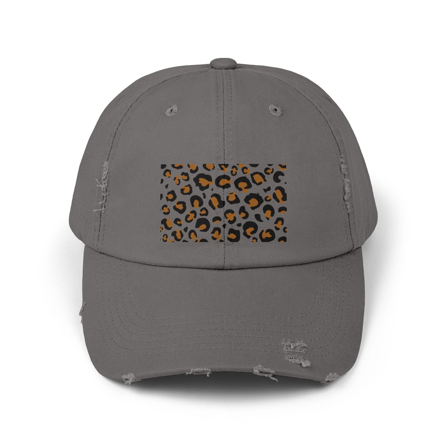Distressed Leopard Print Cap | Trendy Unisex Hat for Casual Style, Summer Accessories, Outdoor Fun, Fashion Statement, Gift Idea