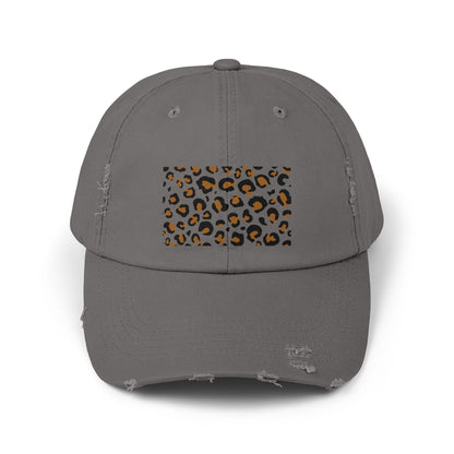 Distressed Leopard Print Cap | Trendy Unisex Hat for Casual Style, Summer Accessories, Outdoor Fun, Fashion Statement, Gift Idea