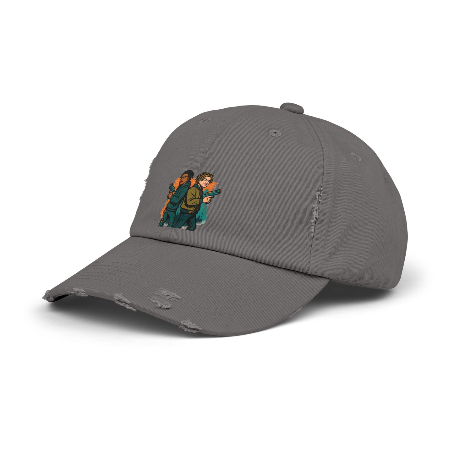 Distressed Graphic Cap: Casual Cool for Everyday Adventures, Unisex Cap, Trendy Baseball Hat, Unique Gift for Him/Her