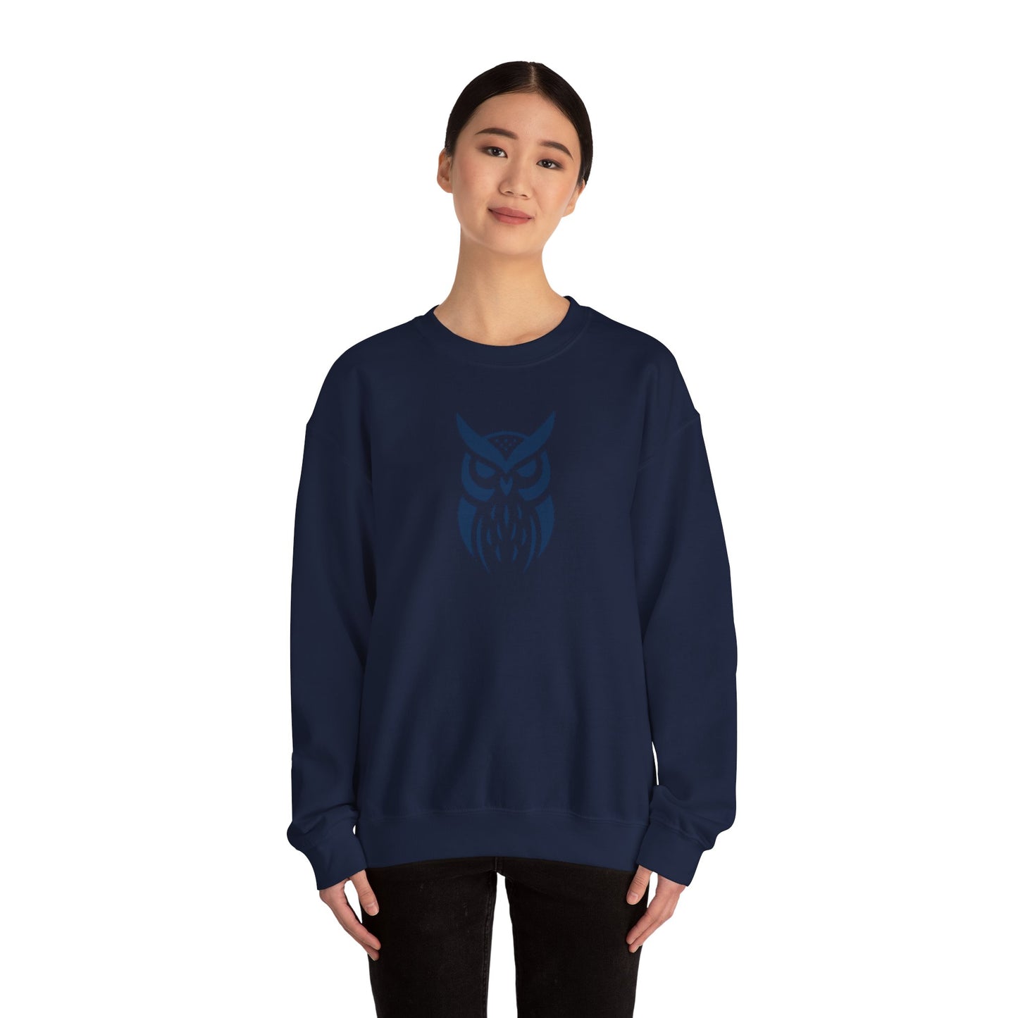 Owl Graphic Sweatshirt, Cozy Unisex Crewneck, Perfect for Fall Fashion, Animal Lovers Gift, Halloween & Everyday Wear