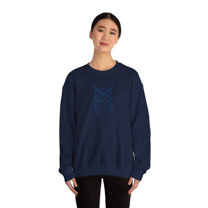 Owl Graphic Sweatshirt, Cozy Unisex Crewneck, Perfect for Fall Fashion, Animal Lovers Gift, Halloween & Everyday Wear