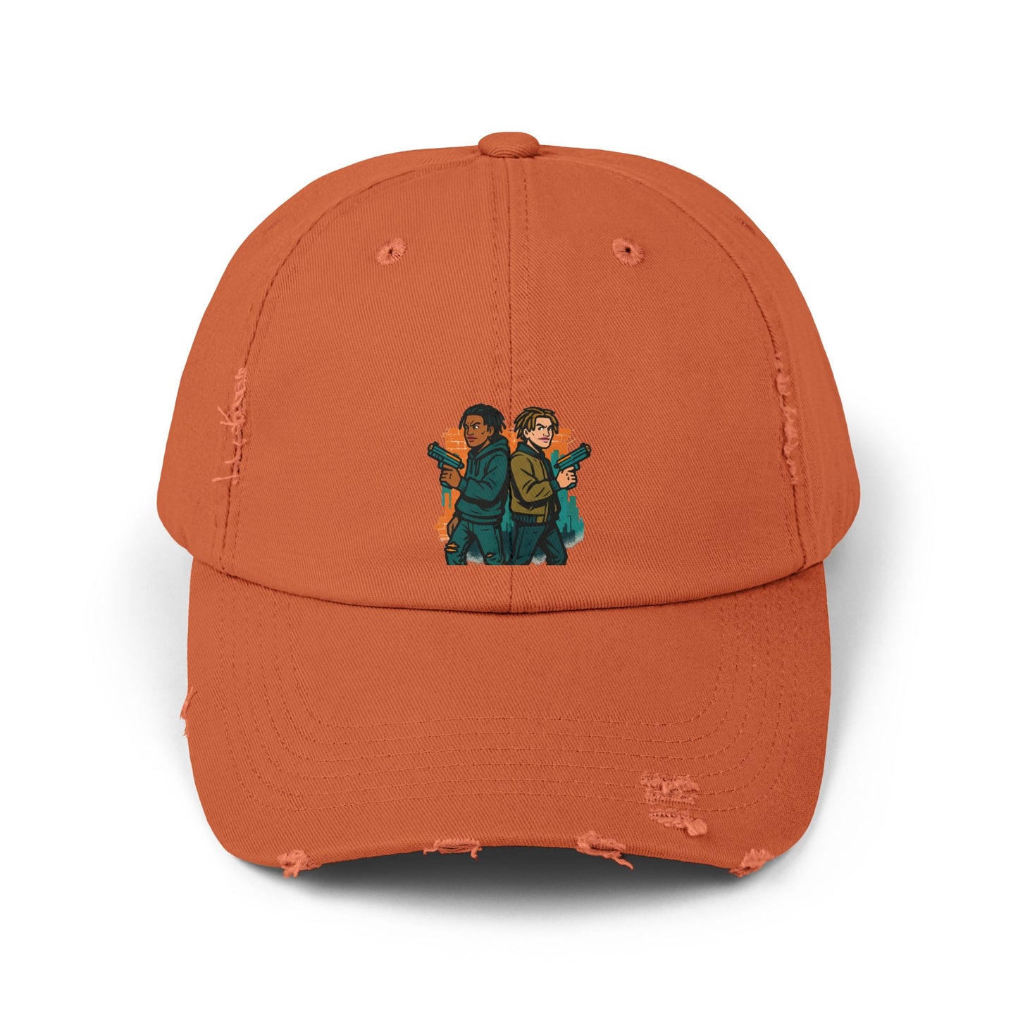 Distressed Graphic Cap: Casual Cool for Everyday Adventures, Unisex Cap, Trendy Baseball Hat, Unique Gift for Him/Her