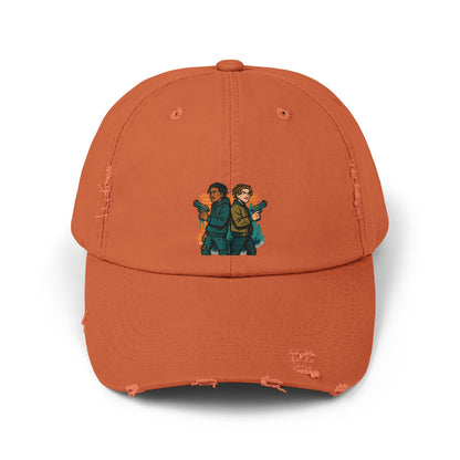 Distressed Graphic Cap: Casual Cool for Everyday Adventures, Unisex Cap, Trendy Baseball Hat, Unique Gift for Him/Her