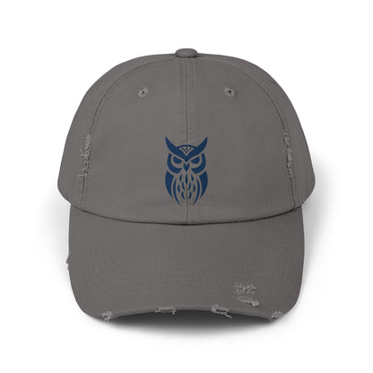 Stylish Owl Distressed Cap for Casual Vibes, Unisex Cap, Gift for Owl Lovers, Trendy Headwear, Perfect for Outdoor Adventures