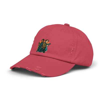 Distressed Graphic Cap: Casual Cool for Everyday Adventures, Unisex Cap, Trendy Baseball Hat, Unique Gift for Him/Her