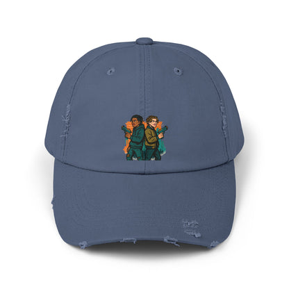 Distressed Graphic Cap: Casual Cool for Everyday Adventures, Unisex Cap, Trendy Baseball Hat, Unique Gift for Him/Her