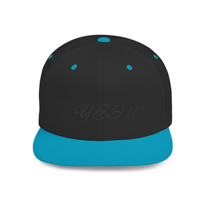 Stylish Flat Bill Snapback Hat - Trendy Yes!! Cap for Casual Outfits, Gift for Fashion Lovers, Unisex Headwear