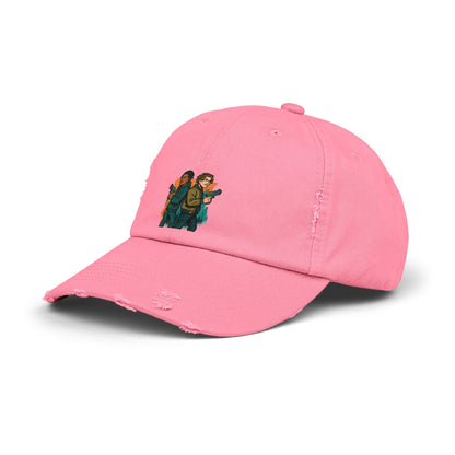 Distressed Graphic Cap: Casual Cool for Everyday Adventures, Unisex Cap, Trendy Baseball Hat, Unique Gift for Him/Her