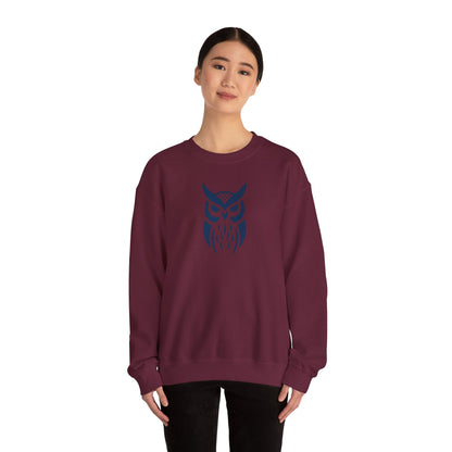 Owl Graphic Sweatshirt, Cozy Unisex Crewneck, Perfect for Fall Fashion, Animal Lovers Gift, Halloween & Everyday Wear