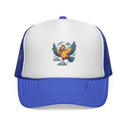 Colorful Bird Trucker Cap | Fun Summer Hat | Unisex, Outdoor, Festival, Gift for Bird Lovers, Cap with Unique Design