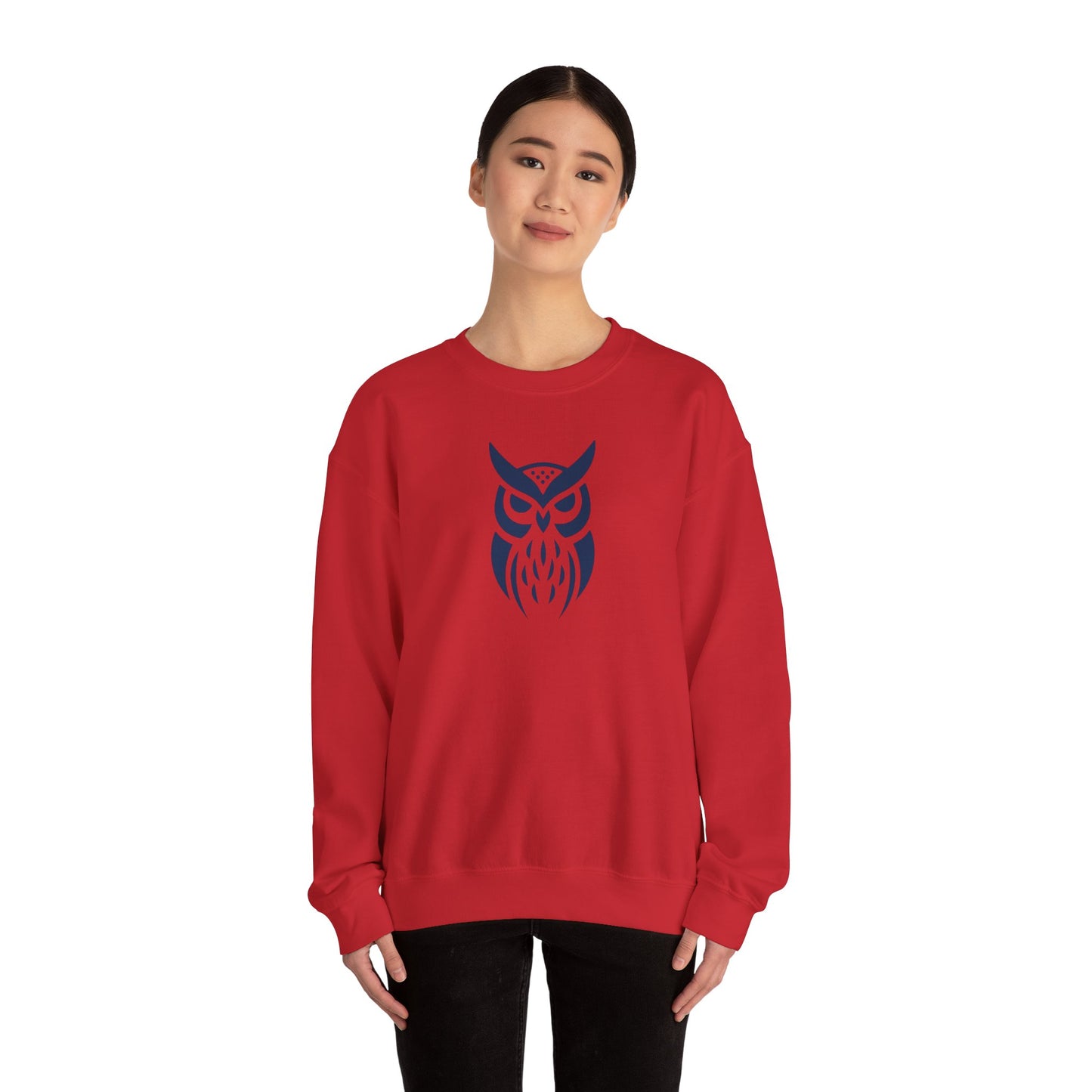 Owl Graphic Sweatshirt, Cozy Unisex Crewneck, Perfect for Fall Fashion, Animal Lovers Gift, Halloween & Everyday Wear