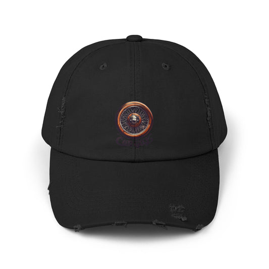 Distressed Unisex Cap for Car Enthusiasts, Vintage Hat, Casual Wear, Gift for Dad, Fun Outdoor Accessory, Cool!.