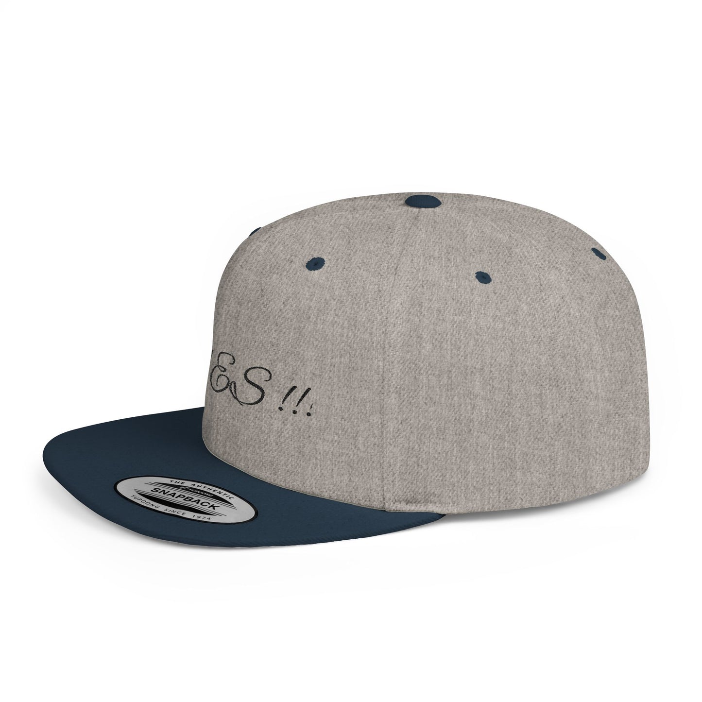 Stylish Flat Bill Snapback Hat - Trendy Yes!! Cap for Casual Outfits, Gift for Fashion Lovers, Unisex Headwear